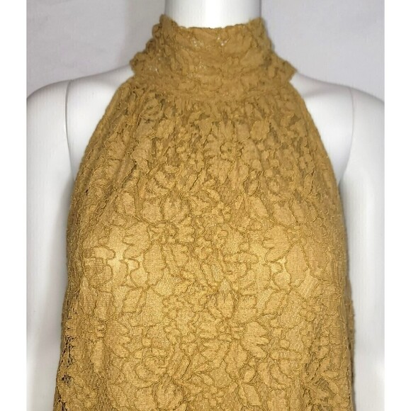 Worthington High Neck Sleeveless Lace Blouse - Size L - Picture 4 of 9
